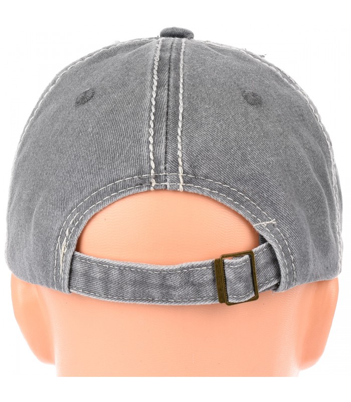 Niebieska czapka z daszkiem baseballówka vintage uniwersalna cz-m-58