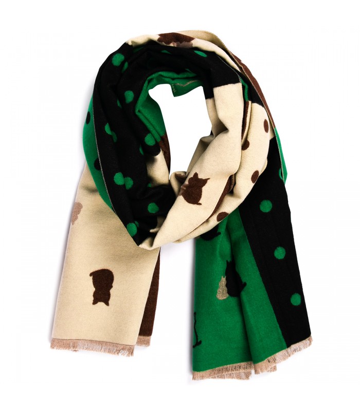 Patchwork Szalik damski duży bawełniany szal niepowtarzalny XA-3-3