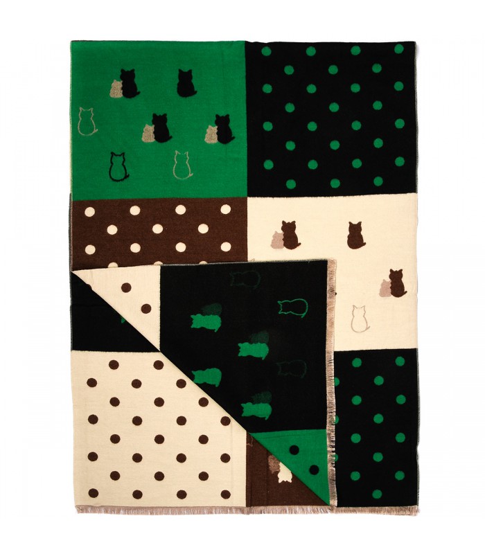 Patchwork Szalik damski duży bawełniany szal niepowtarzalny XA-3-3