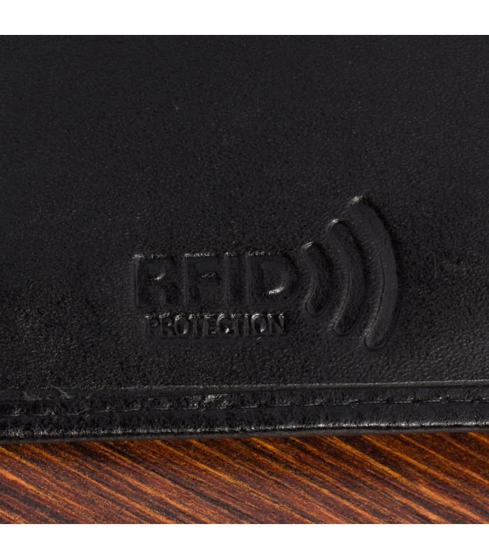 Portfel skórzany męski włoska skóra naturalna licowa premium klasyczny RFiD pionowy Beltimore G06
