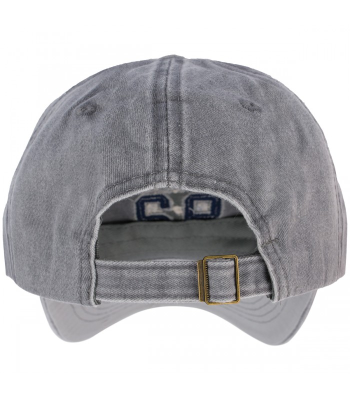 Szara Czapka z daszkiem baseballówka vintage uniwersalna cz-m-83