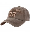 Brązowa Czapka z daszkiem baseballówka vintage uniwersalna cz-m-83