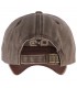 Brązowa Czapka z daszkiem baseballówka vintage uniwersalna cz-m-83