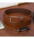 Pasek męski skórzany premium 3,5 cm skóra licowa Beltimore brązowy E41