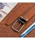 Pasek męski skórzany premium 3,5 cm casualowy brązowy skóra lico Beltimore brązowy E38