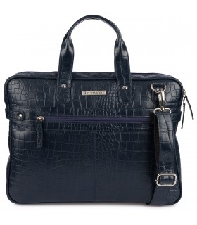 Torba skórzana elegancka croco laptop 15