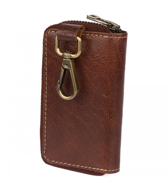 Etui na klucze premium skórzane kluczówka Beltimore tan P87