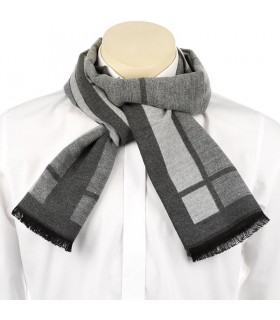 Szalik męski ciepły miękki szal gładki elegancki MES-JED-143