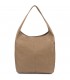 Torebka skórzana damska shopper pojemna A4 skóra naturalna włoska Beltimore taupe U36
