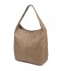 Torebka skórzana damska shopper pojemna A4 skóra naturalna włoska Beltimore taupe U36