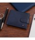 Portfel skórzany męski mały poziomy z flagą granatowy RFiD Beltimore D58