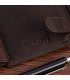 Portfel skórzany męski klasyczny pionowy z flagą brązowy RFiD Beltimore D29