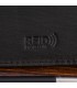 Portfel skórzany męski mały poziomy z flagą czarny RFiD Beltimore D54