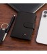 Portfel skórzany męski mały pionowy z flagą czarny RFiD Beltimore D53
