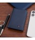 Portfel skórzany męski mały pionowy z flagą granatowy RFiD Beltimore D48