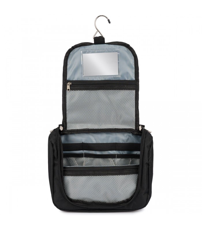Kosmetyczka podróżna czarna unisex organizer lusterko Beltimore R26