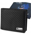 Portfel męski skórzany klasyczny RFiD duży czarny carbon premium Beltimore P01