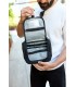 Kosmetyczka podróżna czarna unisex organizer lusterko Beltimore R26