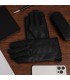 Rękawiczki skórzane męskie polar miś DOTYK touch finger czarne klasyczne BELTIMORE K33