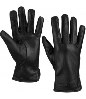 Rękawiczki skórzane damskie czarne polar touch finger na dotyk BELTIMORE K25