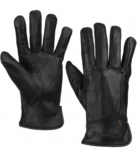 Rękawiczki skórzane damskie czarne polar touch finger na dotyk BELTIMORE K40