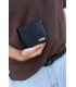 Portfel męski skórzany klasyczny RFiD duży czarny carbon premium Beltimore P01