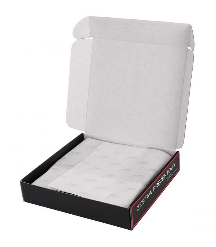 Zestaw prezentowy męski skórzany pasek portfel pudełko premium Beltimore Z54
