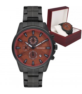 Zegarek męski bransoleta duży solidny z datownikiem premium Beltimore BT04