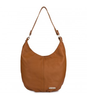 Torebka Damska Shopper Skóra Naturalna Miękka Beltimore Camel 938