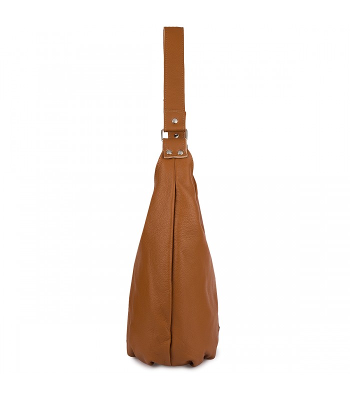 Torebka Damska Shopper Skóra Naturalna Miękka Beltimore Camel 938