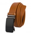 Pasek męski skórzany 3,5 cm klamra automatyczna Beltimore camel 02-547