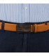 Pasek męski skórzany 3,5 cm klamra automatyczna Beltimore camel 02-563
