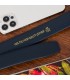 Pasek męski skórzany 3,5 cm klamra automatyczna Beltimore granatowy  02-572