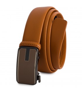 Pasek męski skórzany 3,5 cm klamra automatyczna Beltimore camelowy 02-551