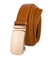 Pasek męski skórzany 3,5 cm klamra automatyczna Beltimore camelowy 02-578