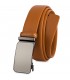 Pasek męski skórzany 3,5 cm klamra automatyczna Beltimore camelowy 02-595