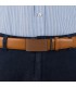Pasek męski skórzany 3,5 cm klamra automatyczna Beltimore camelowy 03-582