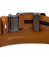 Pasek męski skórzany 3,5 cm klamra automatyczna Beltimore camelowy 52-598