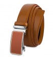 Pasek męski skórzany 3,5 cm klamra automatyczna Beltimore camelowy 52-598