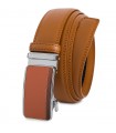 Pasek męski skórzany 3,5 cm klamra automatyczna Beltimore camel 50-550
