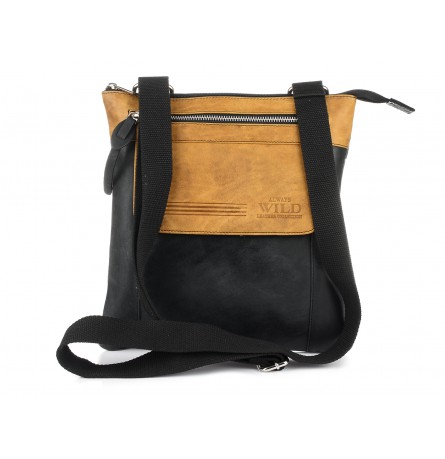 Torba męska listonoszka vintage z paskiem A.Wild 061