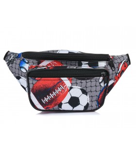 Saszetka biodrówka Nadruk solidna nerka football P40