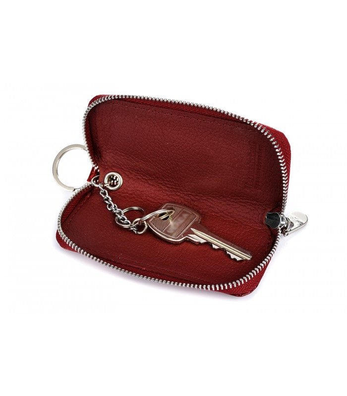 Czarne etui na klucze skórzane Alessandro S46