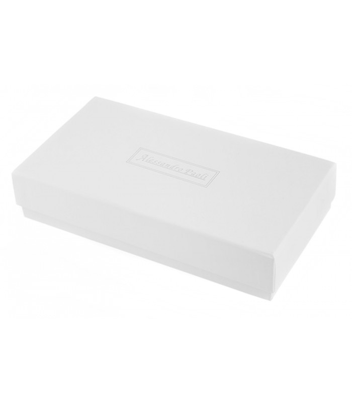 Portfel damski czerwony skórzany RFID pudełko Alessandro G30