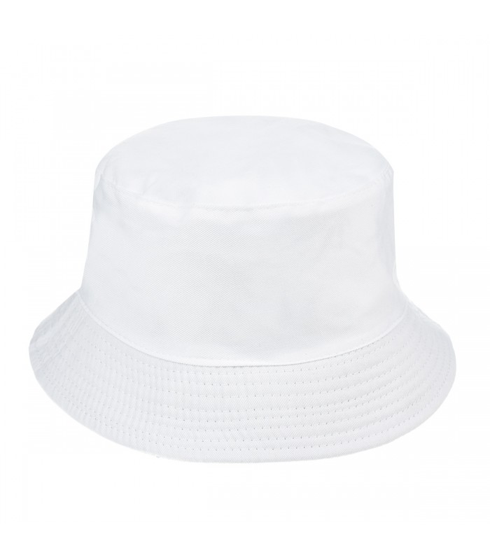 Biały kapelusz dwustronny bucket hat wędkarski modny kap-m3