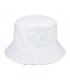 Biały kapelusz dwustronny bucket hat wędkarski modny kap-m4