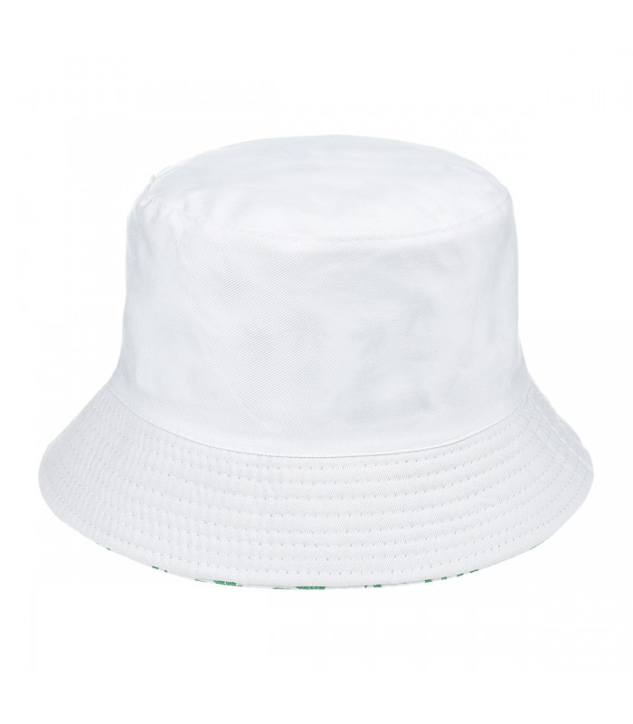 Biały kapelusz dwustronny bucket hat wędkarski modny kap-m4