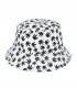 Biały kapelusz dwustronny bucket hat wędkarski modny kap-m4