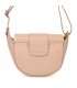 Vera Pelle Damska Skórzana Mała Torebka Listonoszka pudrowy różowy X41