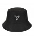 Czerwony kapelusz dwustronny bucket hat wędkarski modny kap-m-V